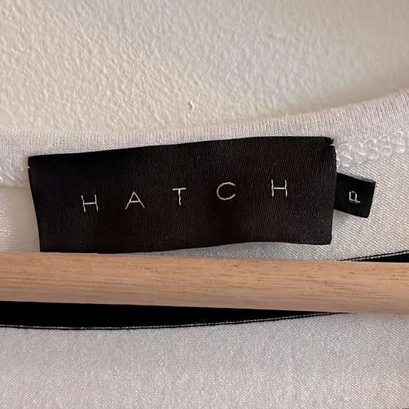 HATCH The Long Body Tank Dress in Black and White Stripe - Size Petite - Picture 6 of 12